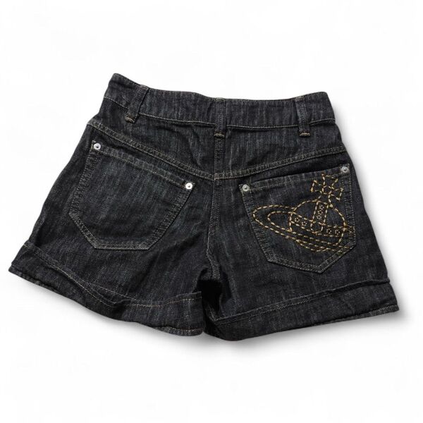 Vivienne Westwood RED LABEL ヴィヴィアンウエストウッド レッドレーベル デニム ショートパンツ 黒