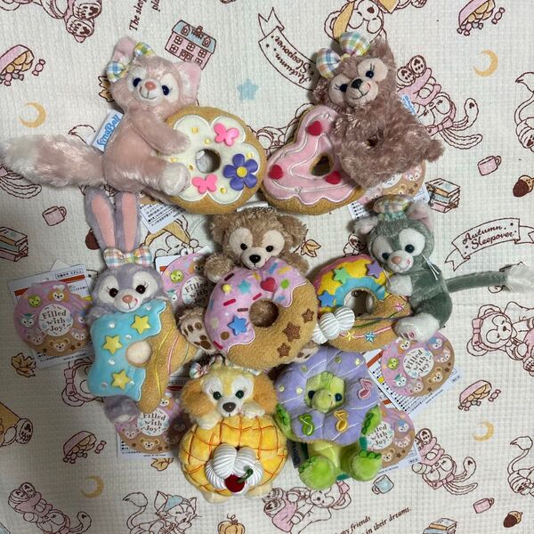 ディズニー ダッフィー フィルドウィズジョイ ぬいぐるみバッジ 7点セット