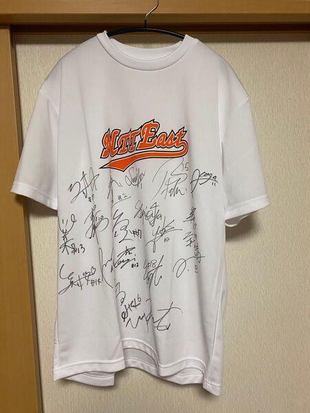 NTT東日本 サイン入り Tシャツ バドミントン
