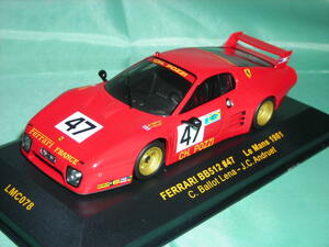 1/43　フェラーリ　ＢＢ　５１２　Ｌｅ　Ｍａｎｓ　１９８１　＃４７