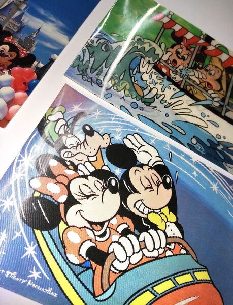 東京ディズニーランド ポストカード 3枚セット 80年代