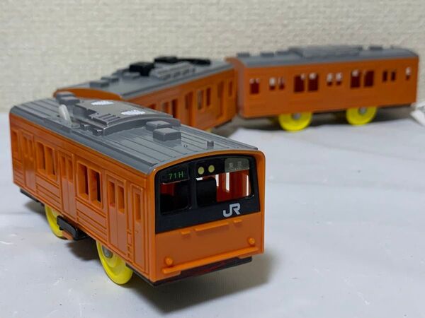 プラレール 201系中央線 ドア開閉通勤電車