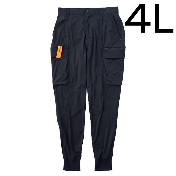 新品 リペアテック 超軽量×遮熱ストレッチワークジョガーパンツ4L ブラック 接触冷感 パッカブル 超軽量 撥水 ワークマン