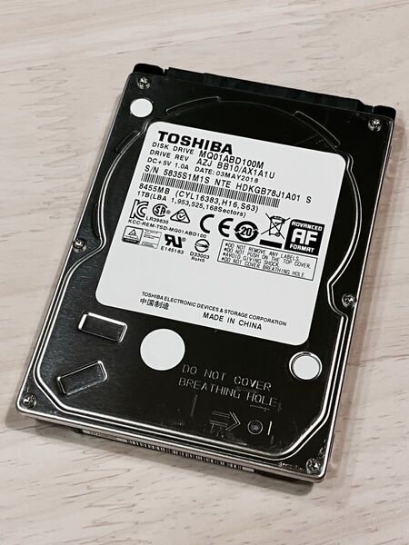 TOSHIBA MQ01ABD100M 1TB 2.5インチ HDD