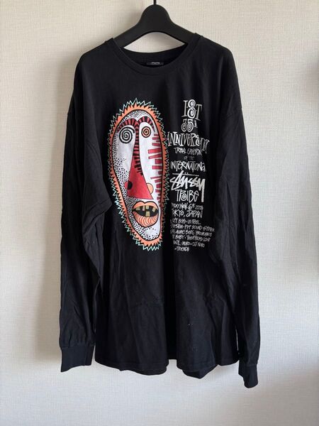 xl 35th anniversary 非売品 STUSSY ゾウリムシ グラフィック Tシャツ ステューシー Tee 黒