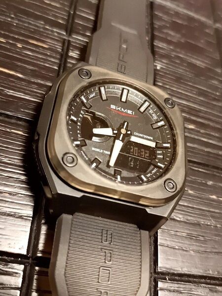 希少 デジアナブラック スケルトン デイデイト casio好きにも PROTREK