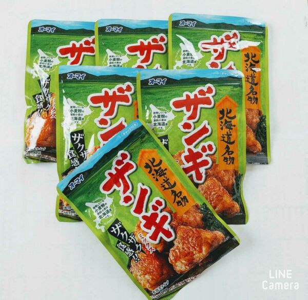 北海道限定 ザンギミックス 80g × 6袋 にんにく生姜味。