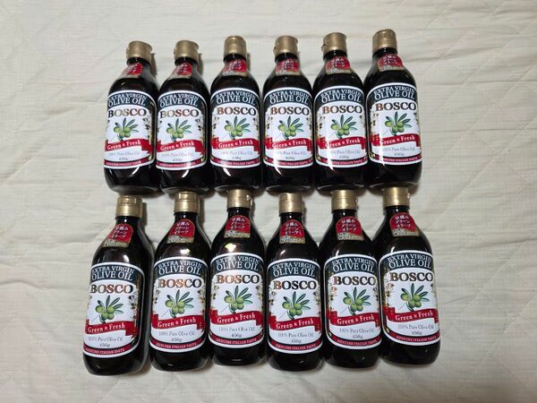 BOSCO エキストラバージンオリーブオイル 456g 12本
