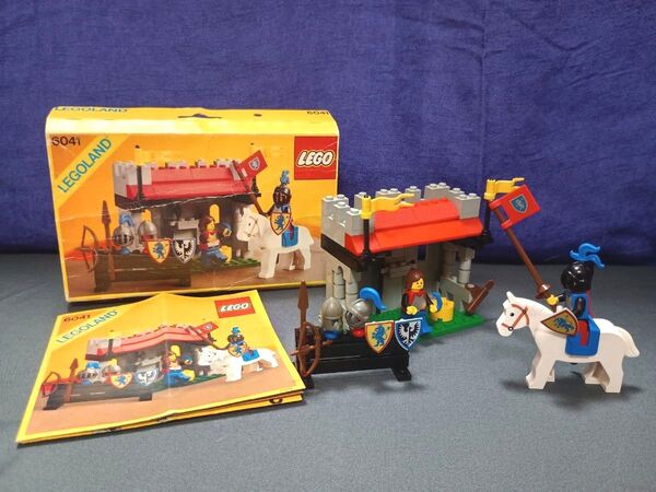 LEGO レゴ 6041 武器屋 防具屋 黒剣 ライオン旗 盾 騎士 ライオンナイト お城シリーズ オールドレゴ 80年代