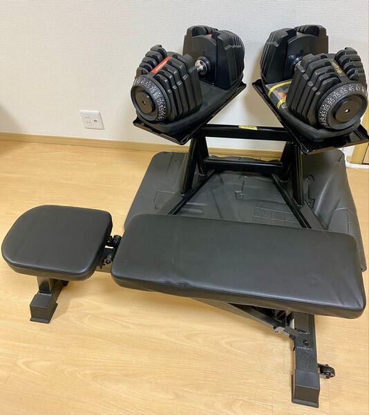 引取り限定! 可変式ダンベル45kg・インクラインベンチ・ダンベルスタンドセット可変式ダンベル45kg ・筋トレ・トレーニング