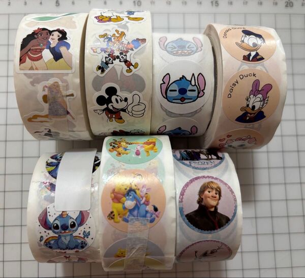 ディズニー シール ロール 7個 まとめ売り