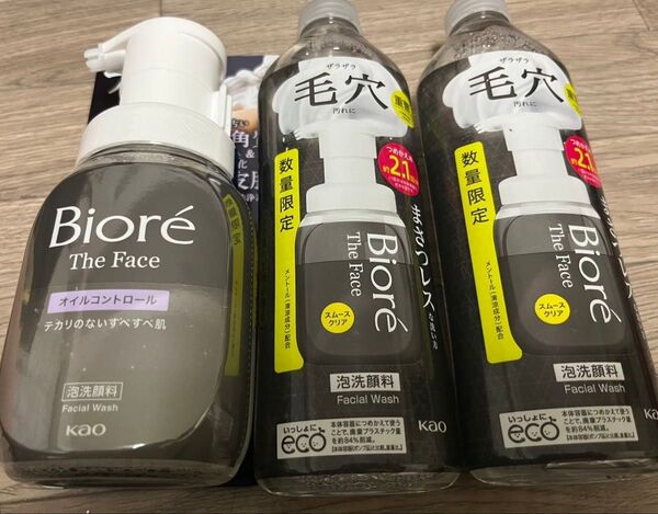 ビオレ ザ フェイス 泡洗顔 本体1 詰め替え2