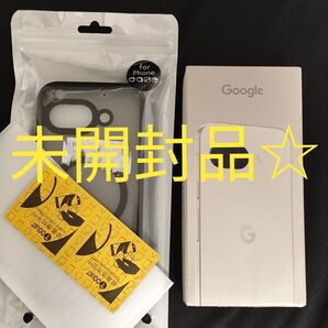 新品未開封 Google pixel 9a 128GB Porcelain 本体 ケース フィルム 3点セット 未使用