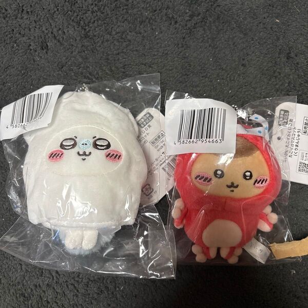 ちいかわ たこイカマスコット たこイカくじ ぬいぐるみ くりまんじゅう モモンガ D賞