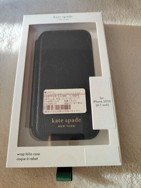 kate spade iPhone12/12pro (6.1インチ)対応 スマホケース ブラック 未使用