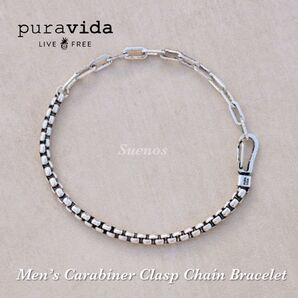 新品 RonHerman 取扱 Pura Vida ブレスレット★日本未発売 ステンレスブレスレット チェーン