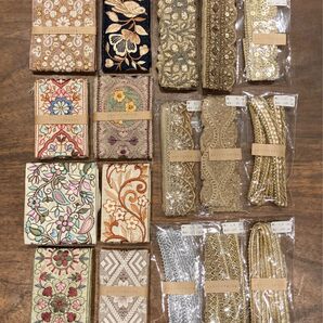 Z インド刺繍リボン ブレード 17本