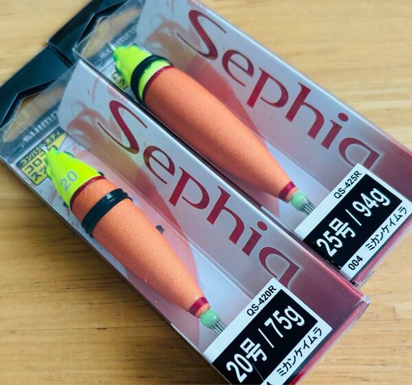 新品2個セット シマノ セフィア コロコロスッテ メタルスッテ イカメタル 20号 75g / 25号 94g ミカンケイムラ