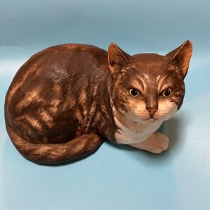 フランクリンミント エリックテニー ポーセリン 猫 置物 Fascination 好奇心