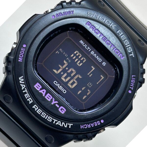 CASIO BABY-G レディース 電波ソーラー 腕時計 ブラック 黒 BGD-5700シリーズ 《BGD-5700-1JF》