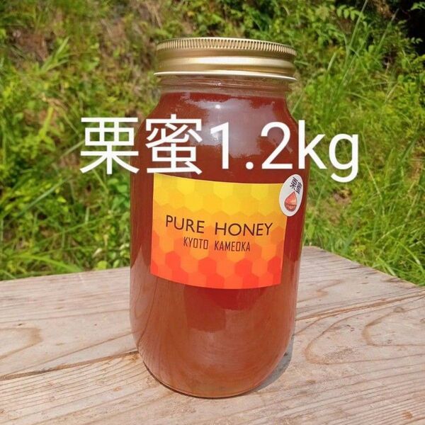 国産 純粋 蜂蜜 はちみつ 1.2kg 栗蜜