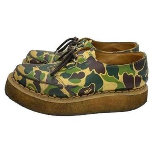 【90s超希少】A BATHING APE ×GEORGE COX カモフラージュ スニーカー おまけ付き スニーカー 靴
