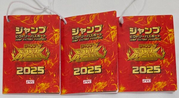 ジャンプビクトリーカーニバル 2025 限定 パスポート 3個セット
