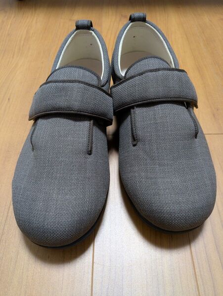 介護シューズ あゆみ ダブルマジック サイズ5L ブラウン