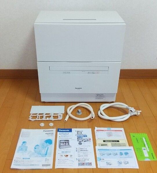 【付属品完備】Panasonic パナソニック NP-TA4 食洗機 電気食器洗い乾燥機 ストリーム除菌洗浄 5人用 ホワイト