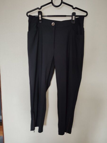 GIANNI LO GIUDICE パンツ クロップドパンツ ネイビー ストレッチ 40 L