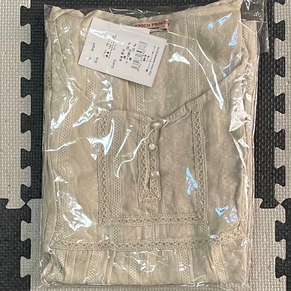 タグ付き インド綿チュニックワンピース