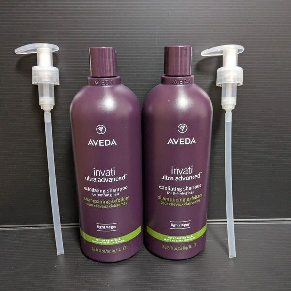 新品 定価合計40.480円 AVEDA インヴァティ ウルトラアドバンス ライト シャンプー 2本 1000ml ポンプ付き