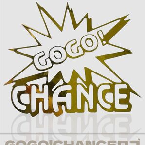 【小】GOGO!CHANCEロゴ(鏡面ゴールド)