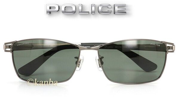 新品未使用 POLICE ポリス 偏光サングラス 正規品 2025年モデル チタンフレーム 偏光レンズ SPLQ02J-627P