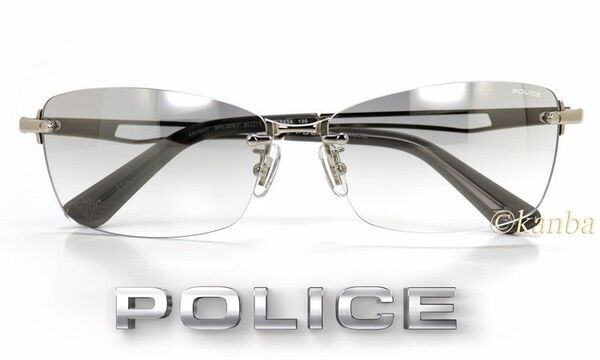 POLICE ポリス サングラス チタン ツーポイント Q06J-583X