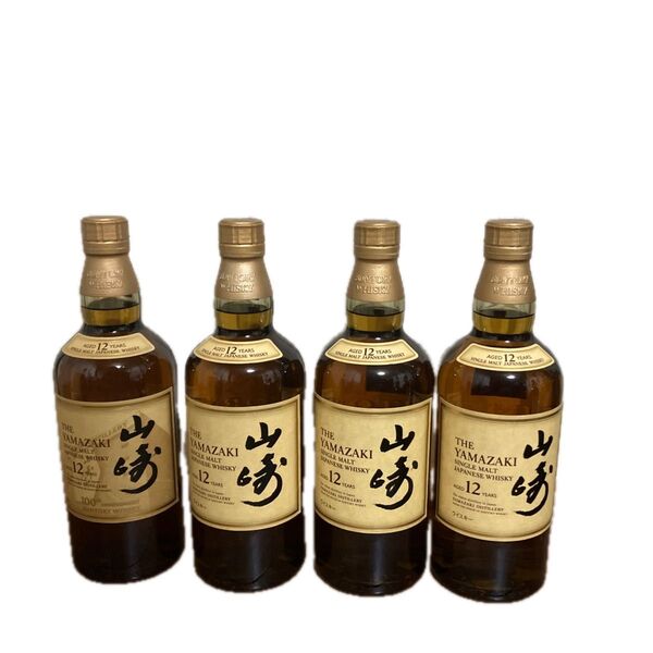 サントリー 山崎12年シングルモルトウイスキー 4本セット SUNTORY WHISKY