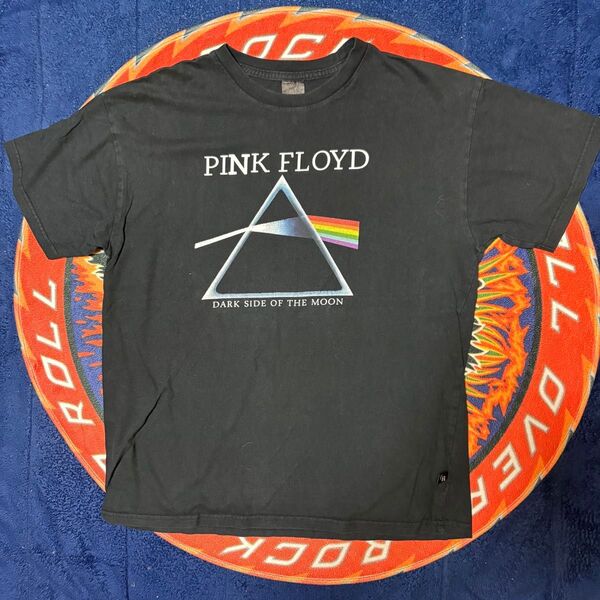 PINK FLOYD Tシャツ サイズL ピンク・フロイド バンドTシャツ ブラック 半袖Tシャツ プリント ROCK 古着