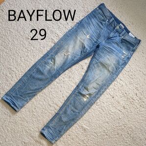 BAYFLOW ベイフロー メンズ デニム スリムススキニー ダメージ 29
