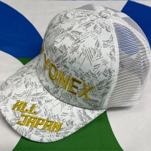 YONEX '25年 カタログ未掲載 数量限定 ALL JAPAN メッシュキャップ(UNI)
