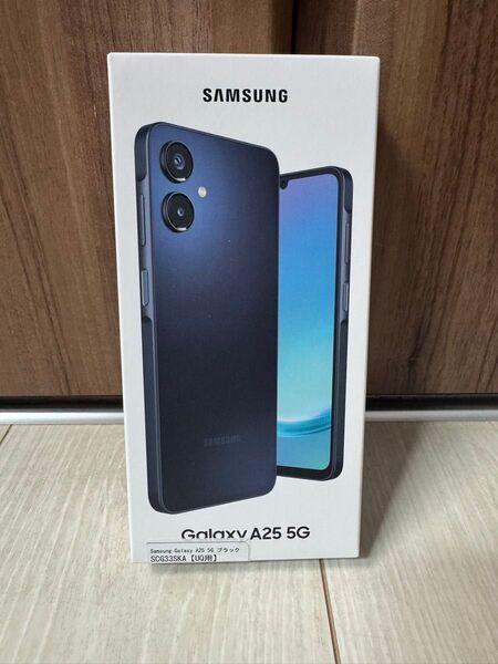 未使用 SAMSUNG Galaxy A25 5G ブラック ギャラクシー SCG33SKA