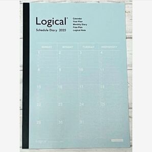 【ナカバヤシ】ロジカルダイアリー令和8年3月迄ノートタイプ/A5/ブルー ×1冊