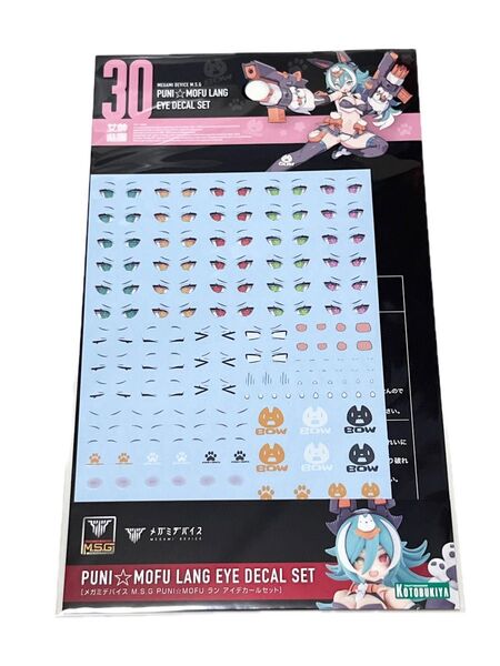 メガミデバイス M.S.G PUNI☆MOFU ラン アイデカールセット 専用水転写デカール プニモフ プニ☆モフ コトブキヤ