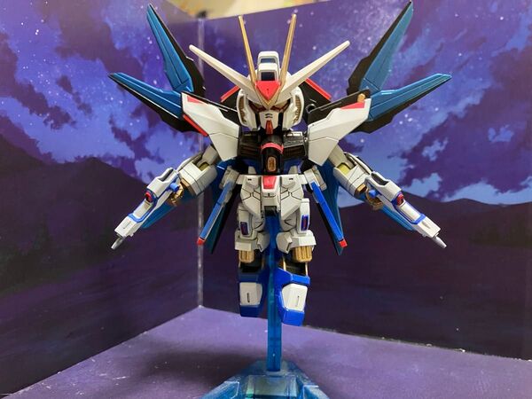 SD EX ストライクフリーダムガンダム 全塗装製作品