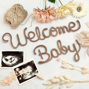 ウールレター ウェルカムベビー welcome baby マタニティフォト