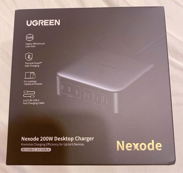 【新品未開封】UGREEN Nexode 200W 充電器 6ポート 急速充電器 USB Type C