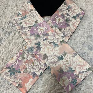 着物リメイク ストール ショール 振袖 ピンク 花柄 ハンドメイド