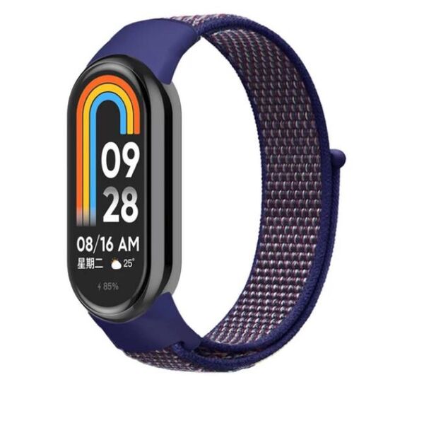 Xiaomi Smart Band 10 9 8 ベルト ネイビー バンド ナイロン スポーツ ベルト シャオミ band