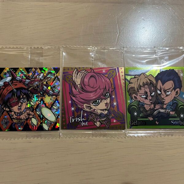 にふぉるめーしょん ウエハース シール ジョジョの奇妙な冒険 ナランチャ トリッシュ ソルベ&ジェラート ジョジョ JOJO