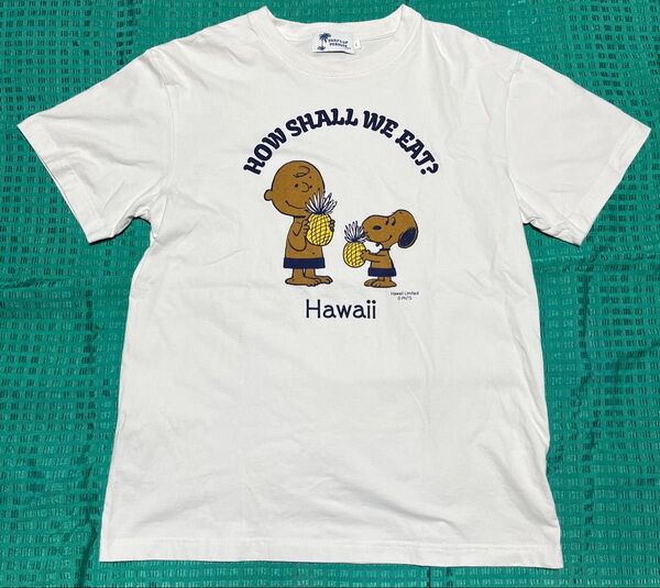 スヌーピー ハワイ限定 日焼けスヌーピー TシャツLサイズ ユニセックス 男女兼用 レディース メンズ