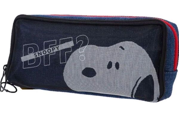 新品タグつき 筆箱スヌーピー フロント メッシュ ペンケース ピーナッツ 筆入 ポーチ 小物入れ SNOOPY